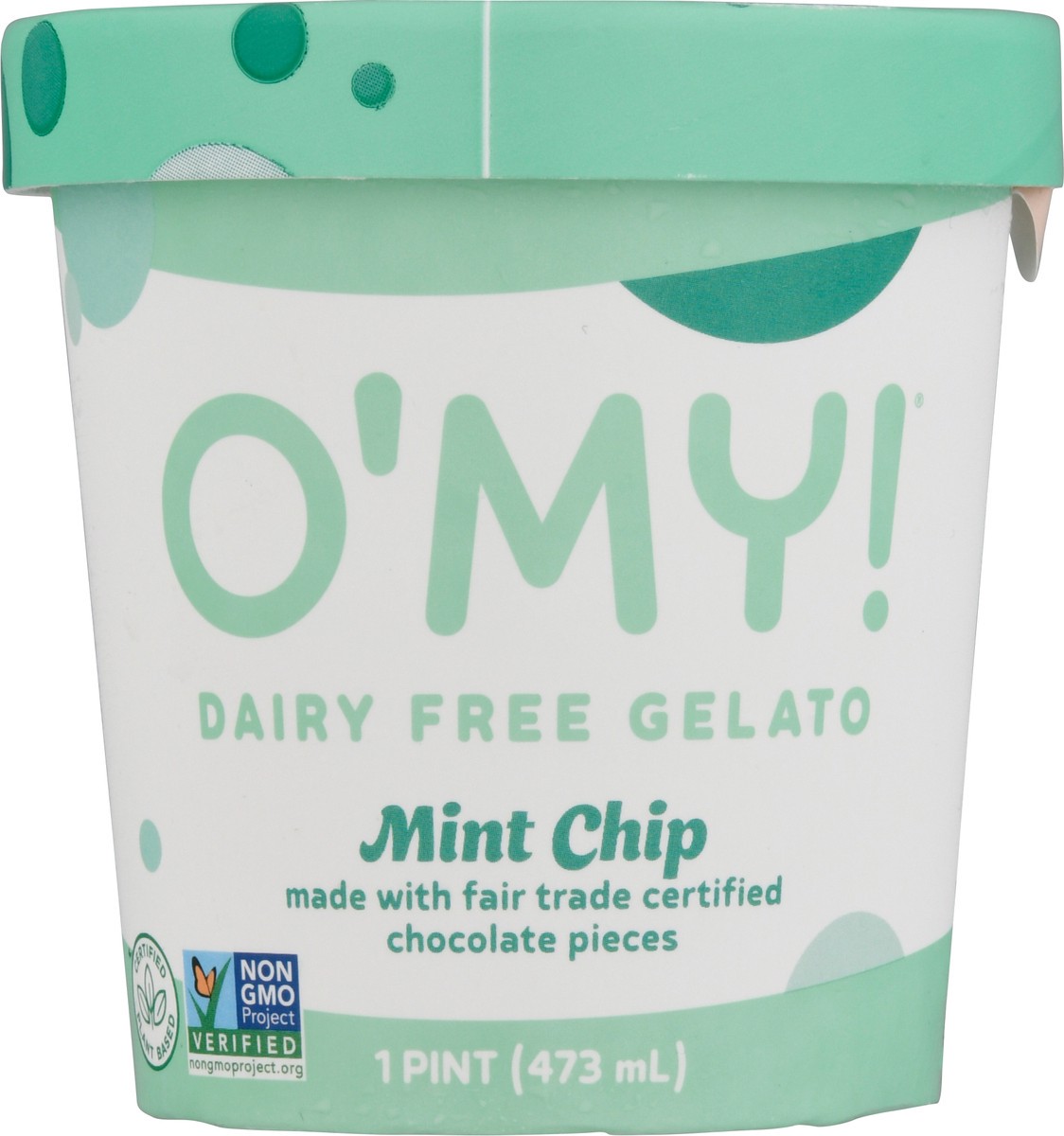 slide 3 of 13, O'My! Dairy Free Mint Chip Gelato 1 pt, 1 pint