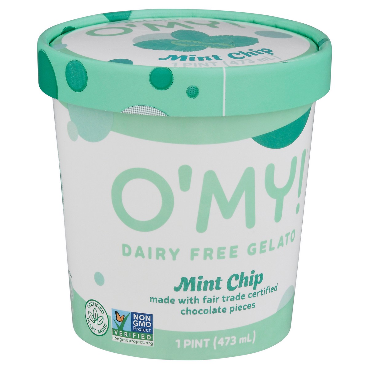 slide 9 of 13, O'My! Dairy Free Mint Chip Gelato 1 pt, 1 pint