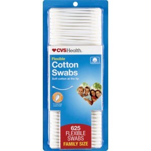slide 1 of 1, CVS Health Flexible Cotton Swabs, 625 ct