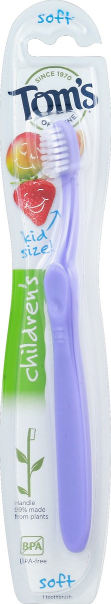 slide 3 of 3, Tom's of Maine Kids BPA-Free Toothbrush, Soft, 6-Pack, 1 ct