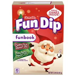 Fun Dip Funbook Cherry Yum Diddly Dip/RazzApple Magic Dip Candy 3.44 oz
