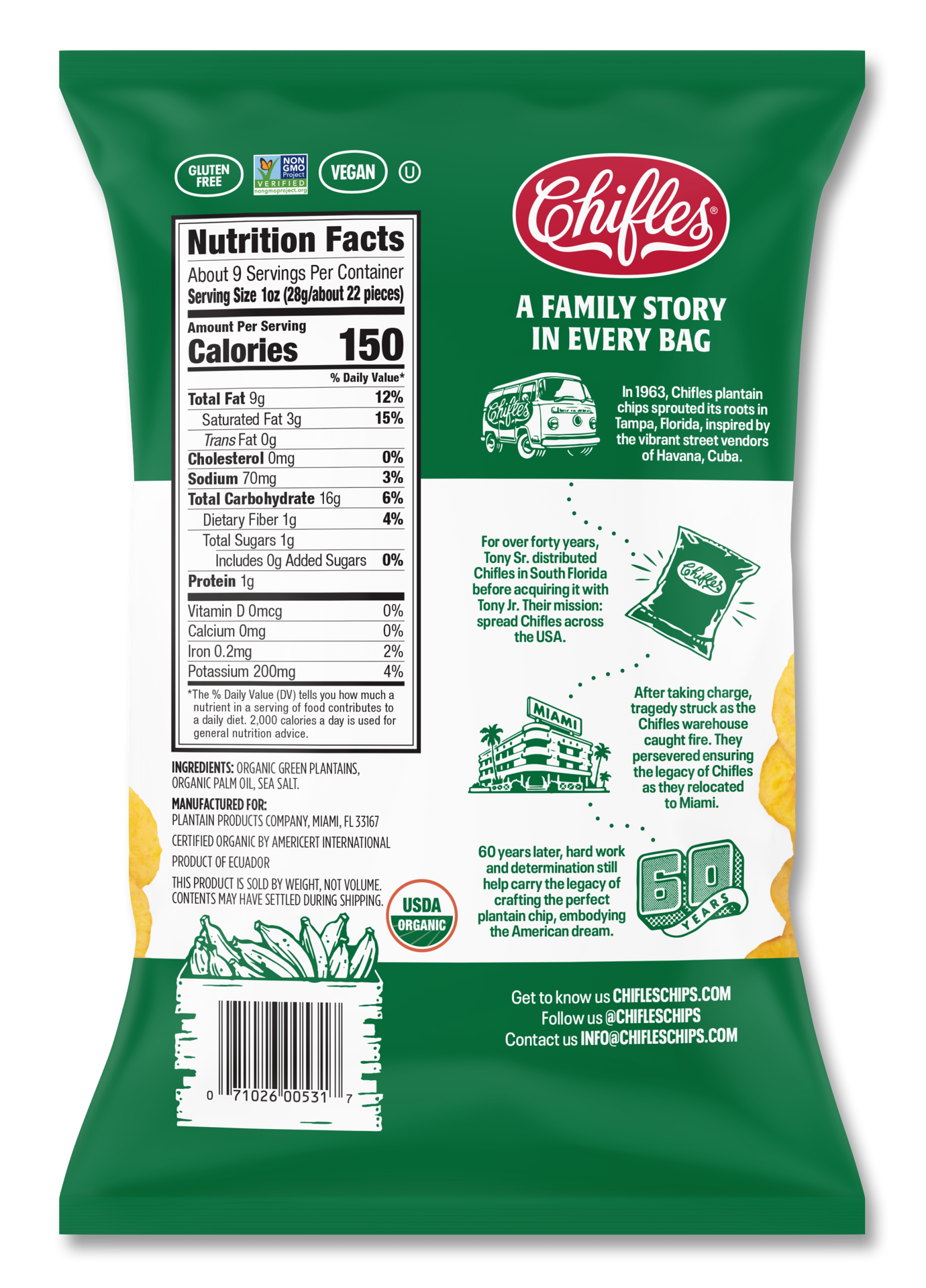 slide 2 of 2, Chifles Roasted Garlic Plantain Chips 8.5 oz, 8.5 oz