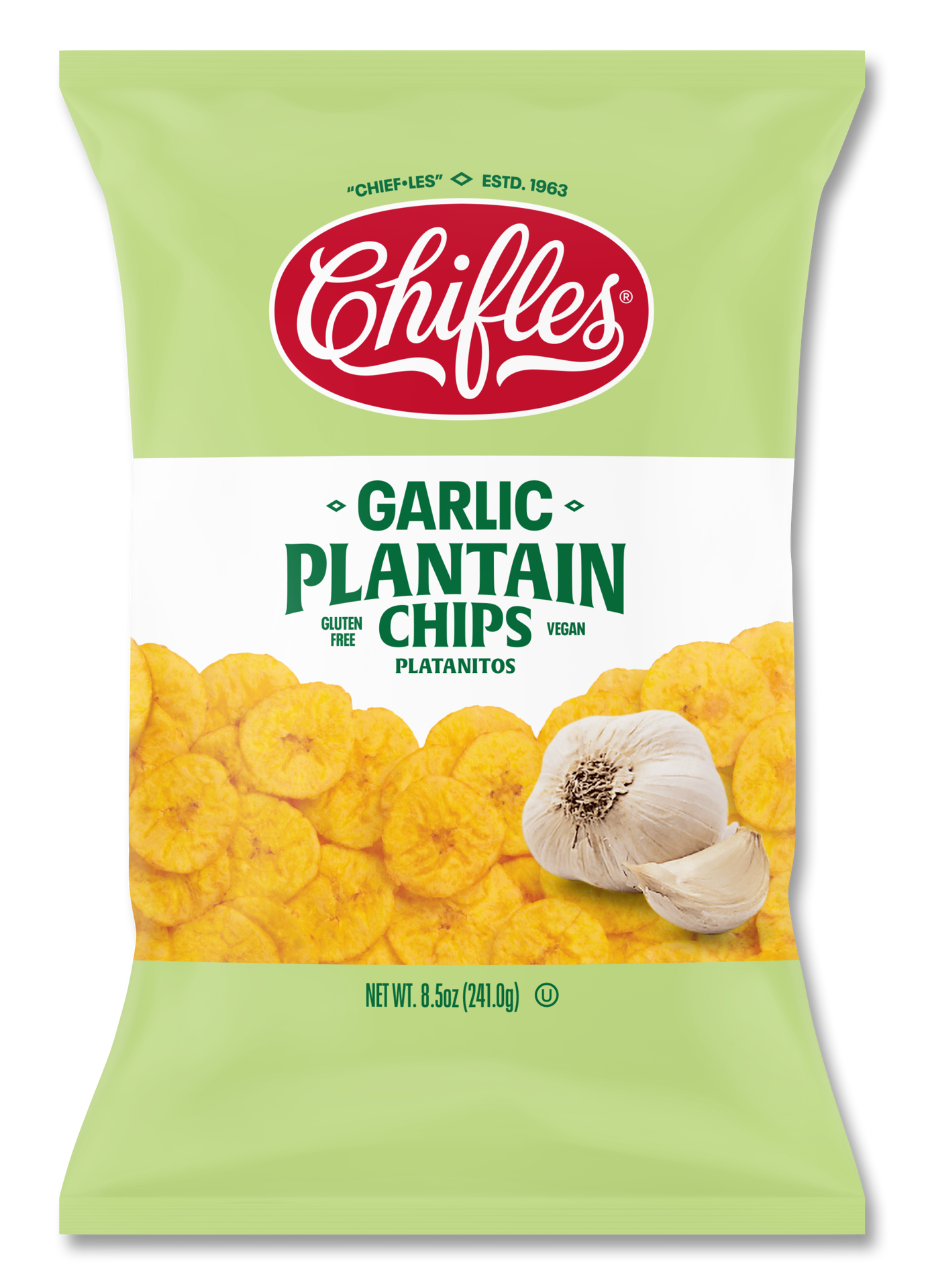 slide 1 of 2, Chifles Roasted Garlic Plantain Chips 8.5 oz, 8.5 oz