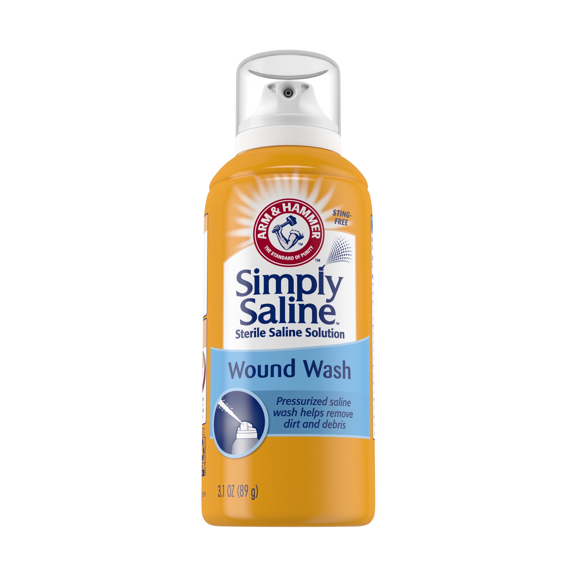 slide 1 of 4, Arm & Hammer Simply Saline Wound Wash, 3.1 OZ, 1 ct