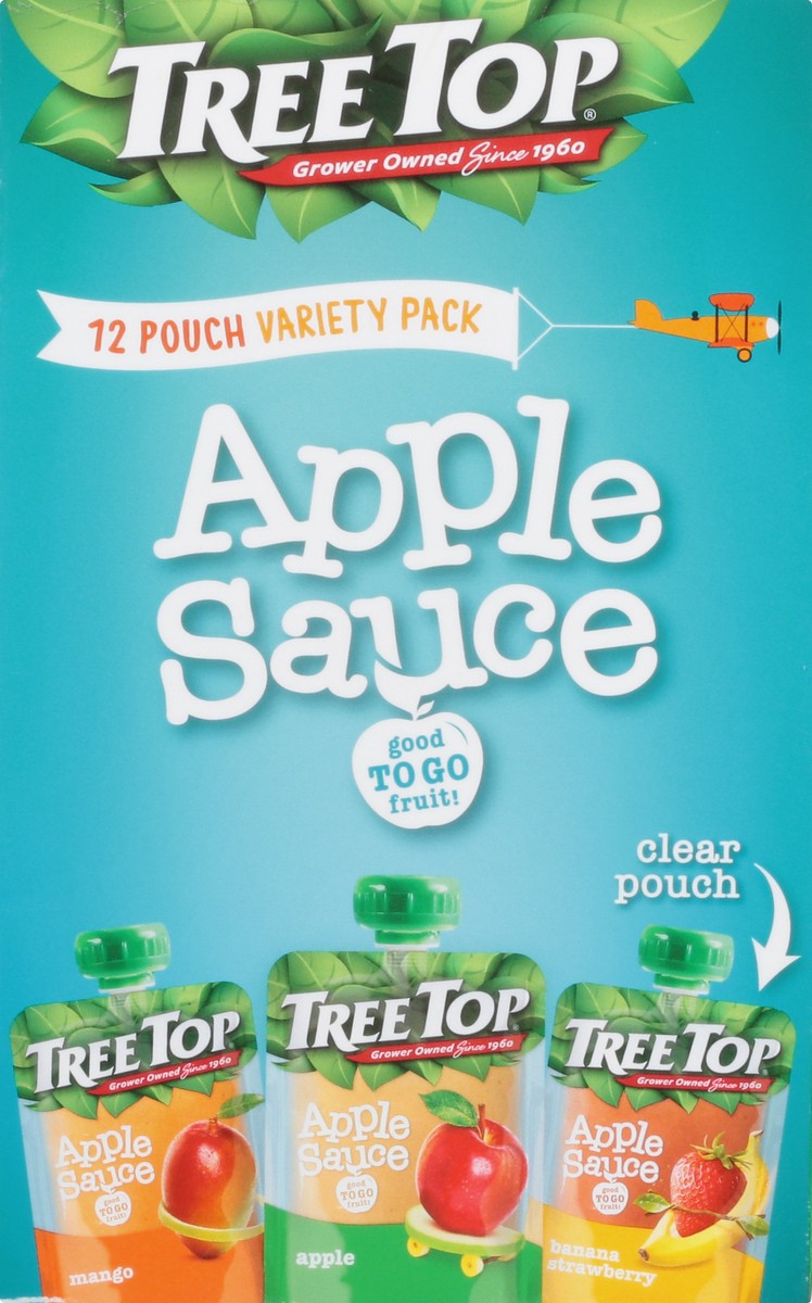 slide 9 of 9, Tree Top Apple/Banana Strawberry/Mango Apple Sauce Variety Pack 12 - 3.2 oz Pouches, 38.4 oz
