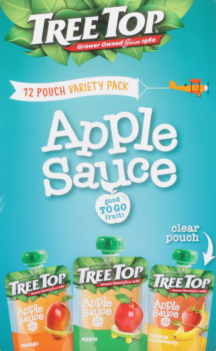 slide 7 of 9, Tree Top Apple/Banana Strawberry/Mango Apple Sauce Variety Pack 12 - 3.2 oz Pouches, 38.4 oz