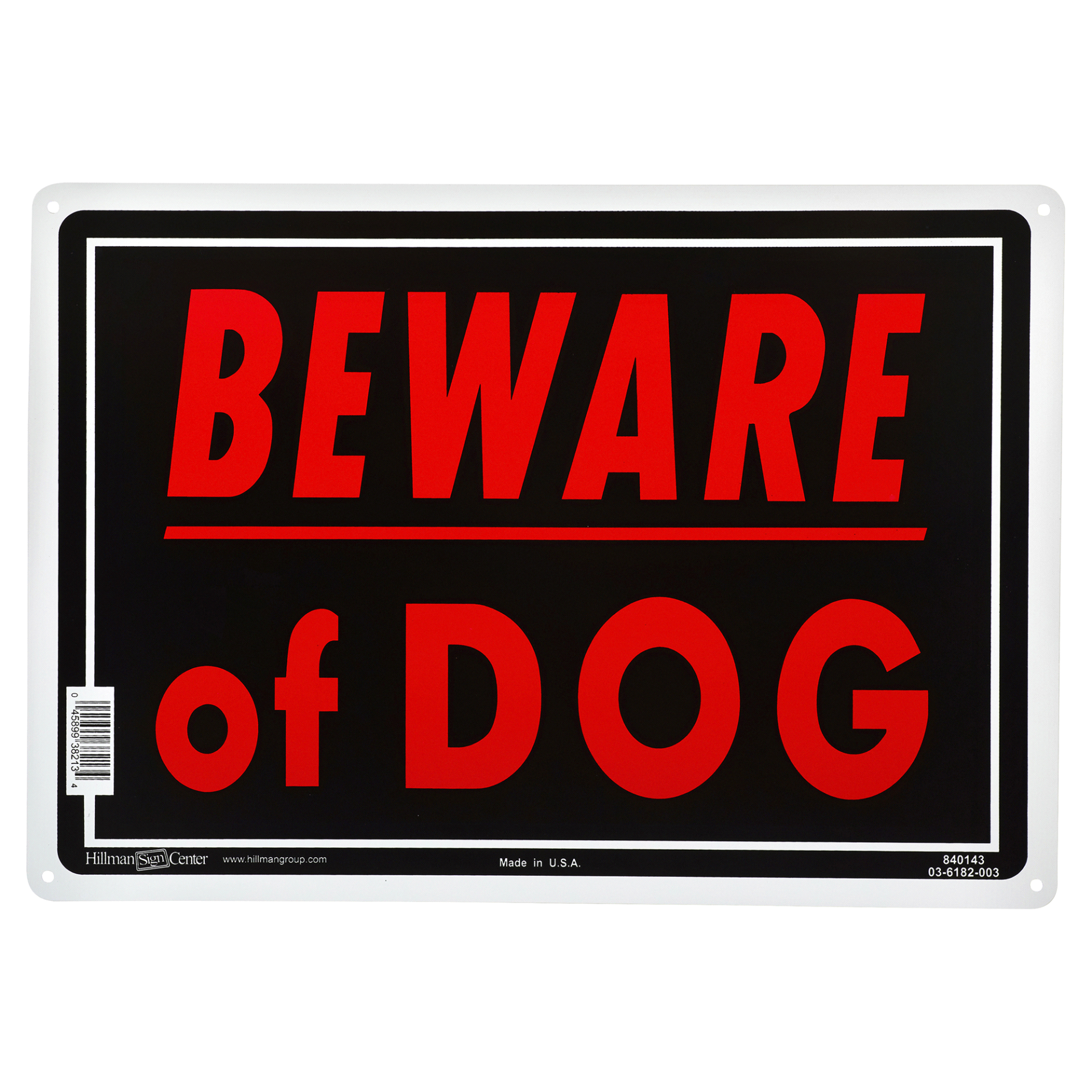 slide 1 of 1, Hillman \Beware of Dog\" Sign", One Size