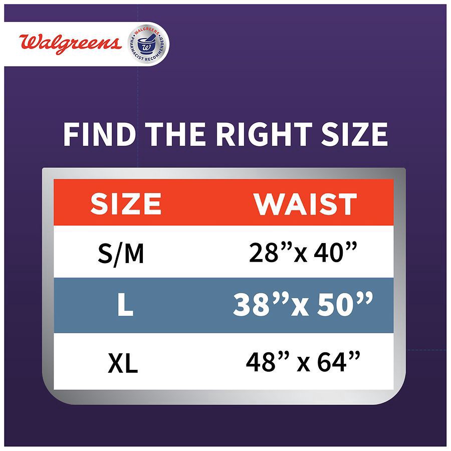 slide 4 of 5, Walgreens Certainty Overnight Ultimate Absorbancy Size L Women's Underwear, 16 ct