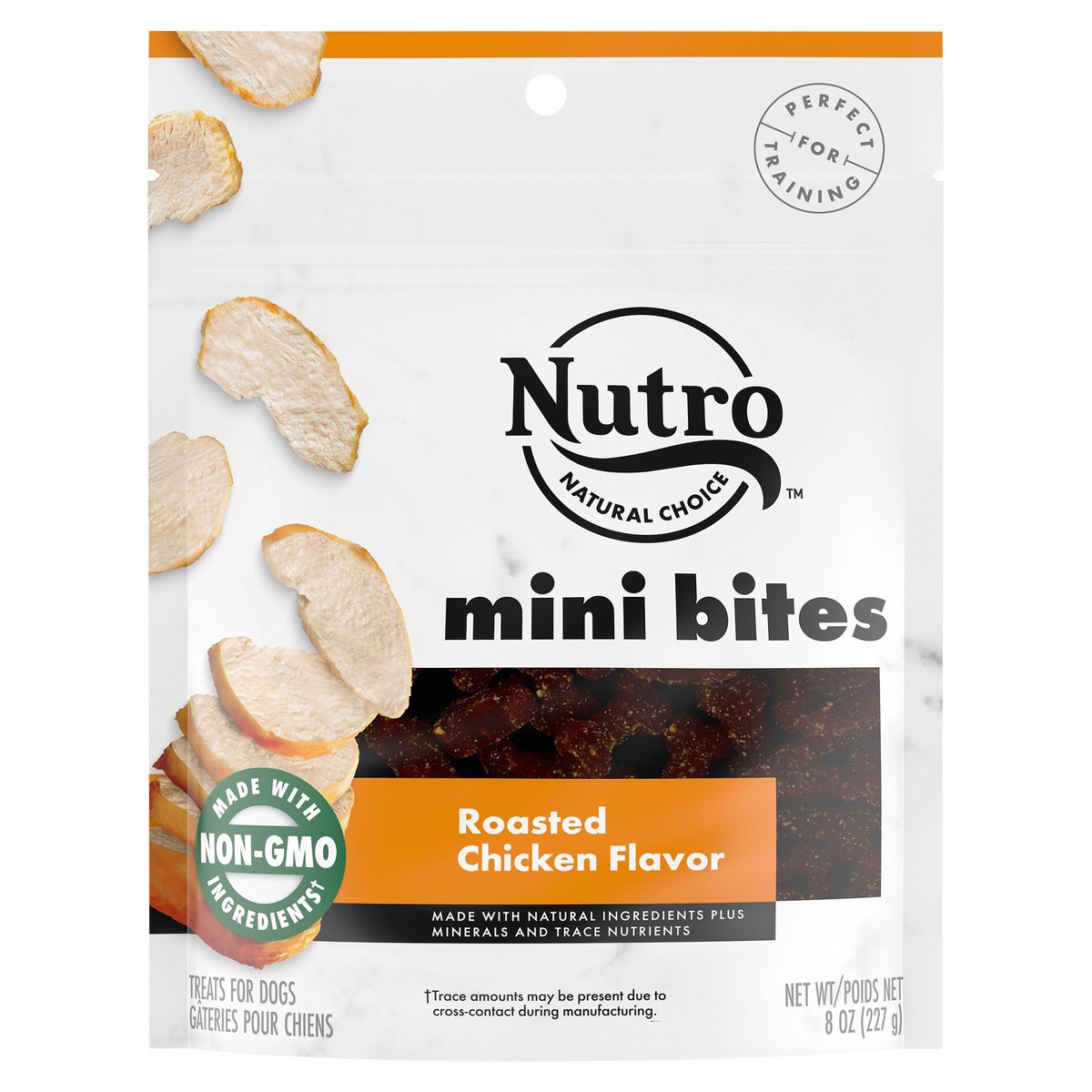 slide 1 of 4, Nutro Mini Bites Roasted Chicken Flavor Treats for Dogs 8 oz, 8 oz