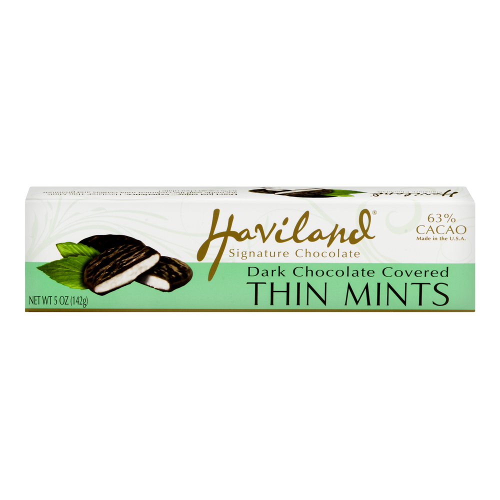 slide 1 of 1, Haviland Signature Chocolate Dark Chocolate Covered Thin Mints, 5 oz