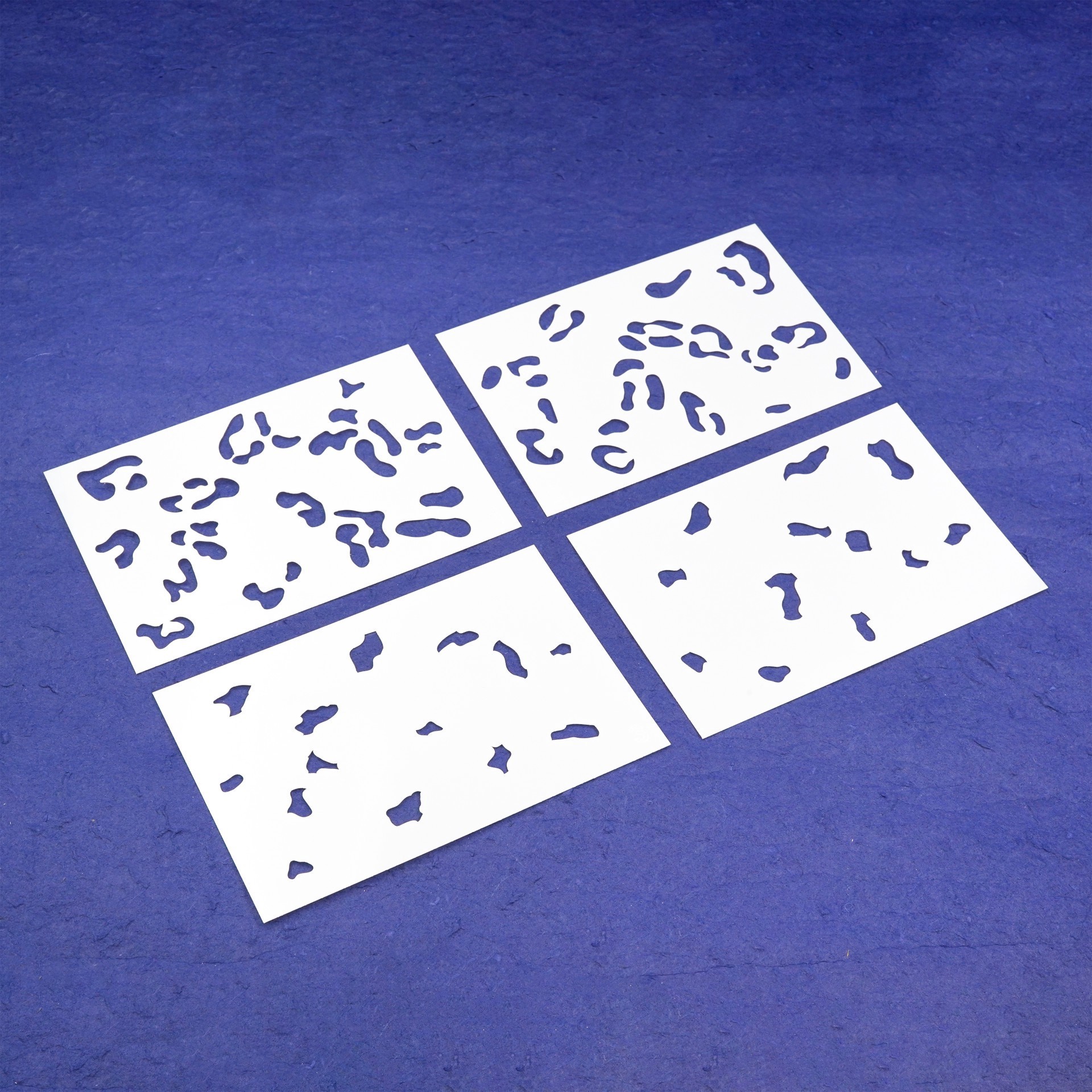 slide 3 of 3, Leopard Layering Stencils By Recollections, 4 in x 6 in