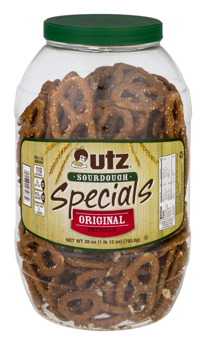 slide 1 of 1, Utz Specials Sourdough Pretzels, 26 oz