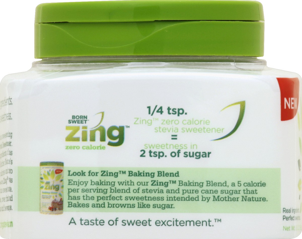 slide 3 of 4, Born Sweet Zing Zero Calorie Stevia Sweetener, 9.5 oz