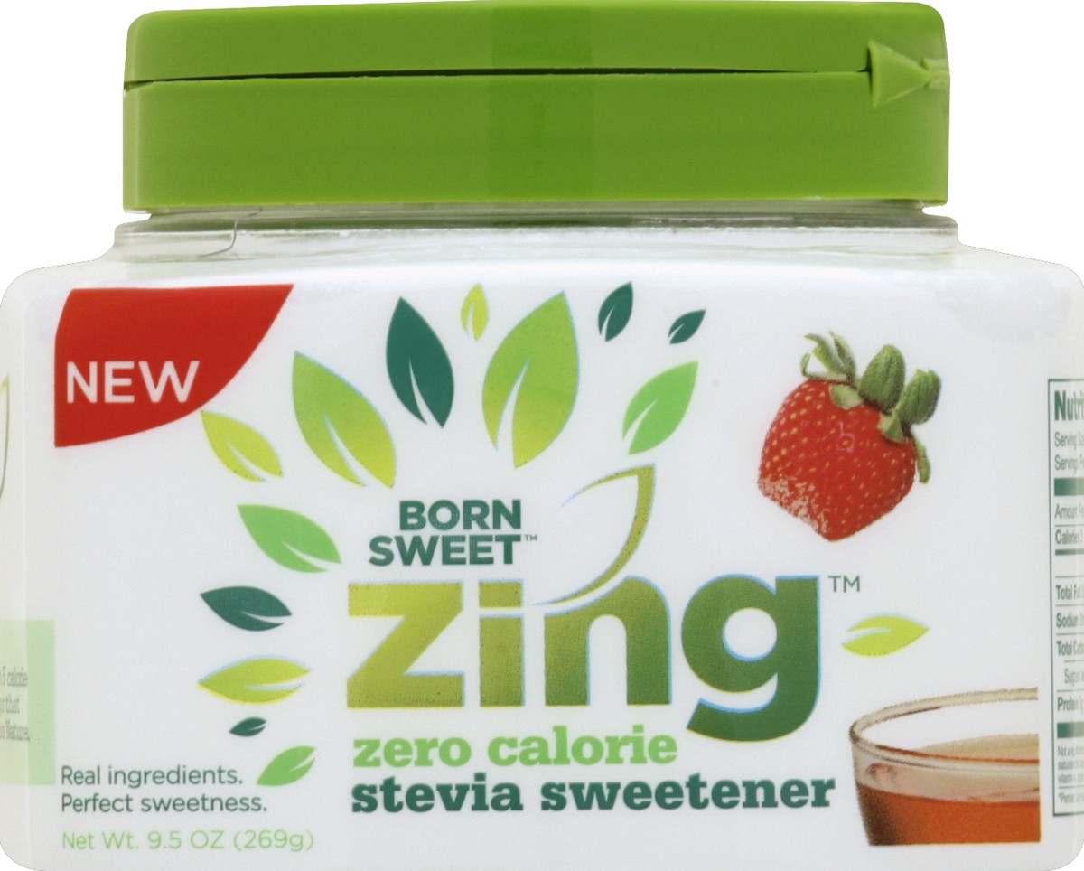 slide 4 of 4, Born Sweet Zing Zero Calorie Stevia Sweetener, 9.5 oz