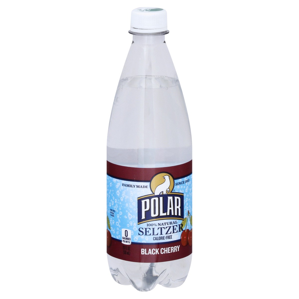 slide 3 of 12, Polar 100% Natural Black Cherry Seltzer - 20 oz, 20 oz