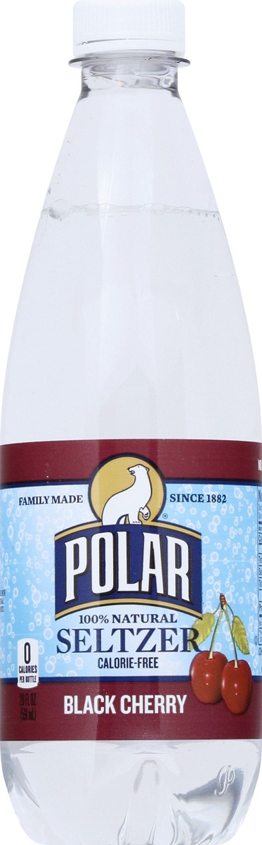 slide 1 of 12, Polar 100% Natural Black Cherry Seltzer - 20 oz, 20 oz