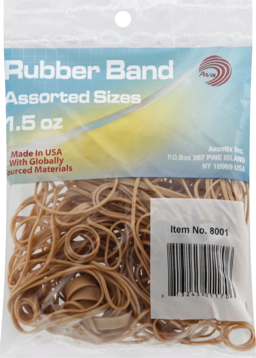 slide 6 of 9, AVA Assorted Sizes Rubber Band 1.5 oz, 1.5 oz