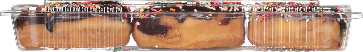 slide 5 of 9, Lunds & Byerlys Raised Choc Iced Sprinkled Donuts 3 ea, 1 ct