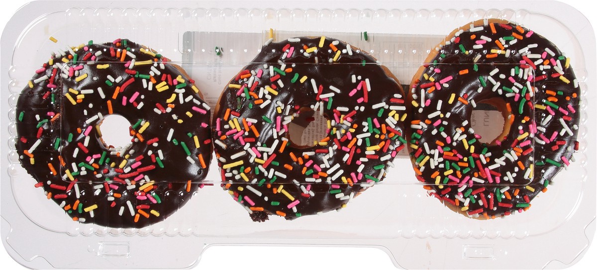 slide 8 of 9, Lunds & Byerlys Raised Choc Iced Sprinkled Donuts 3 ea, 1 ct