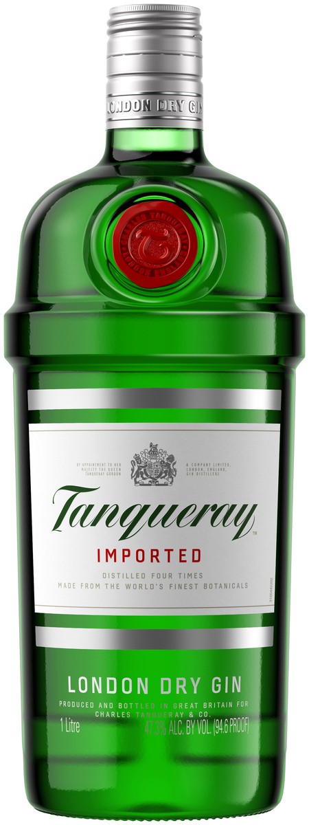 slide 1 of 7, Tanqueray Gin/Genever, 1 liter