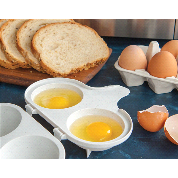 slide 2 of 5, Nordic Ware Microwave 2-Cup Egg Poacher - White, 1 ct