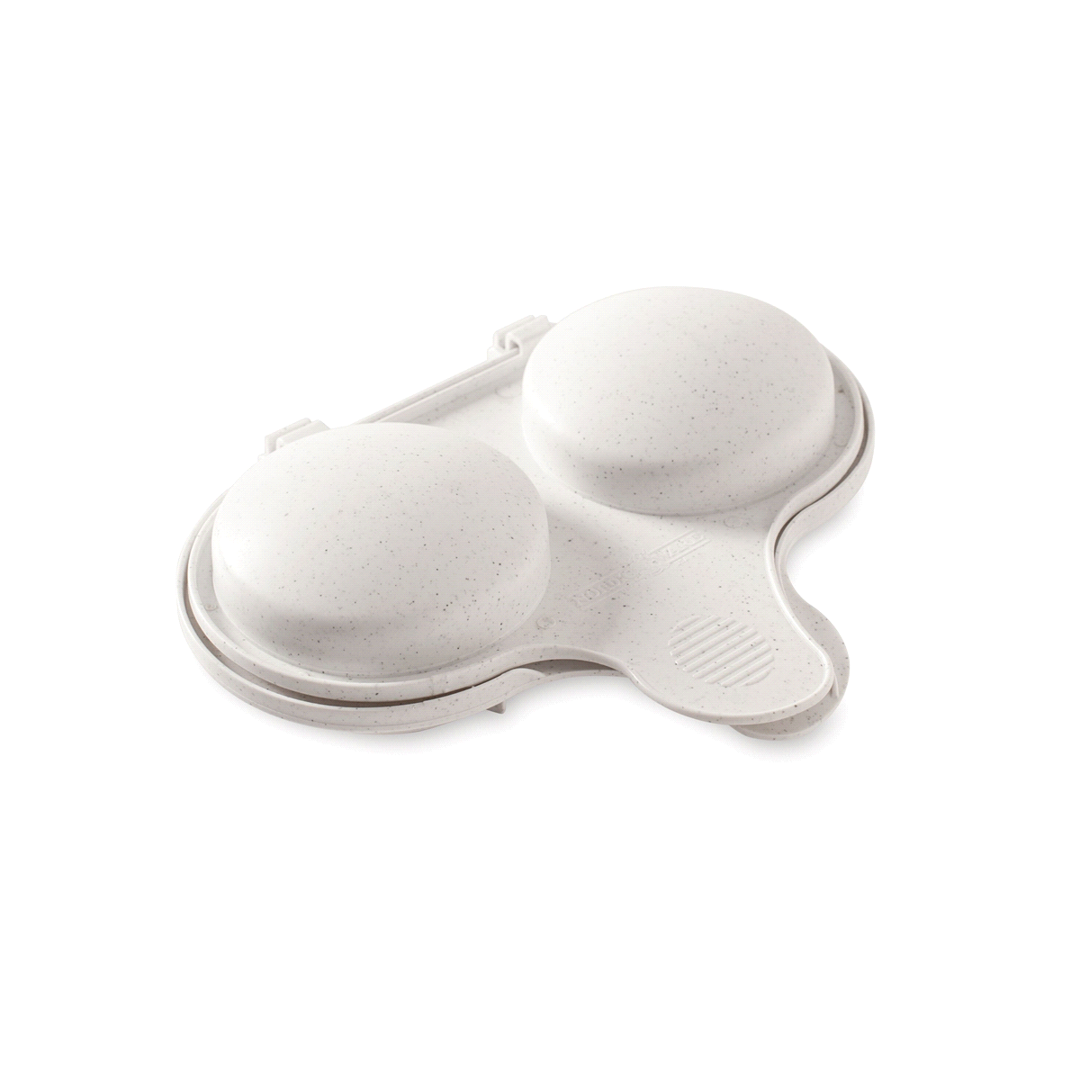 slide 1 of 5, Nordic Ware Microwave 2-Cup Egg Poacher - White, 1 ct