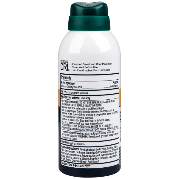 slide 5 of 5, Certain Dri Dry Spray Extra Fresh Antiperspirant/Deodorant 4.2 oz, 4.2 oz
