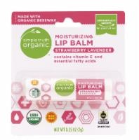 slide 1 of 1, Simple Truth Organic Strawberry Lavender Moisturizing Lip Balm, 1 ct