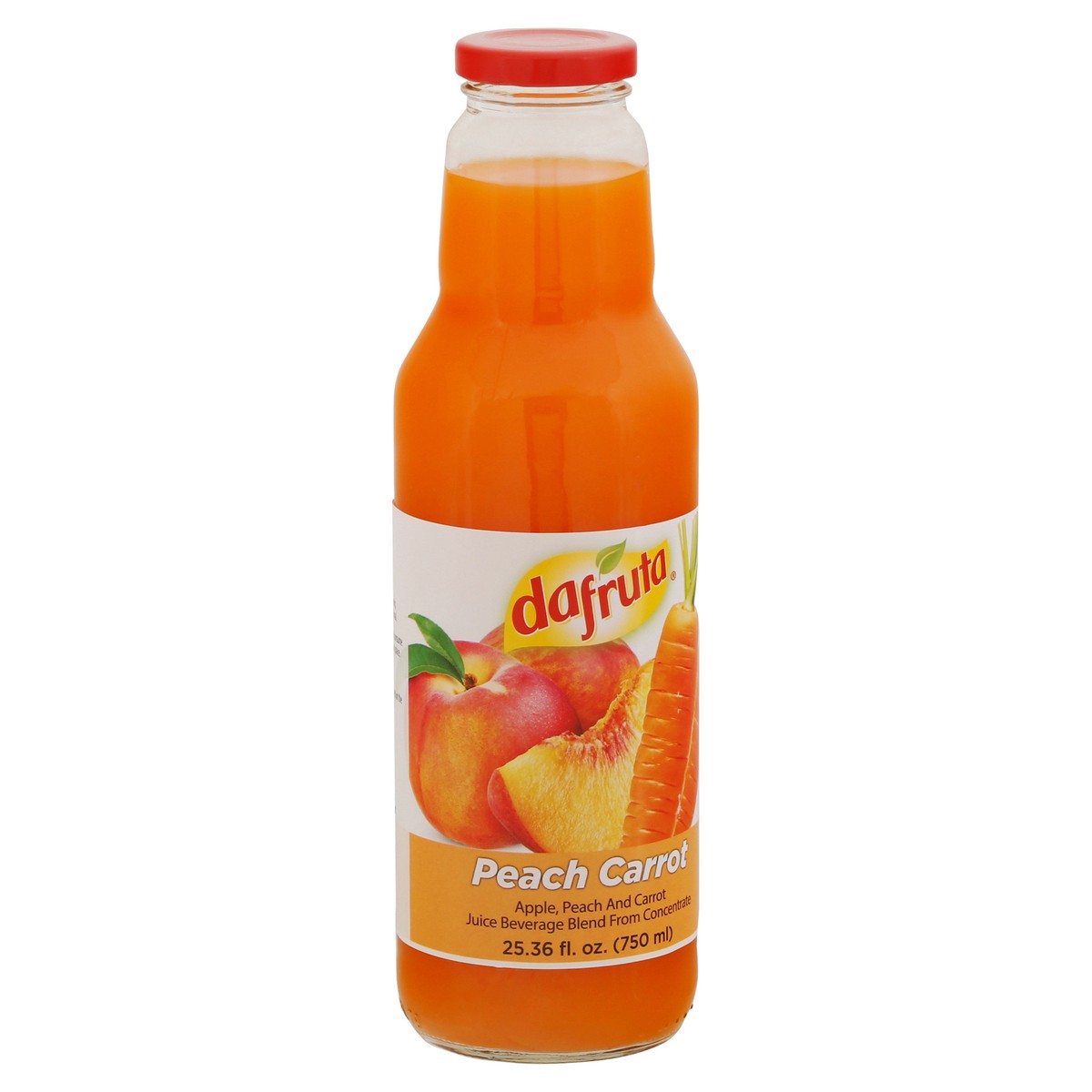 slide 8 of 11, Dafruta Peach Carrot Juice Beverage - 25.36 fl oz, 25.36 fl oz