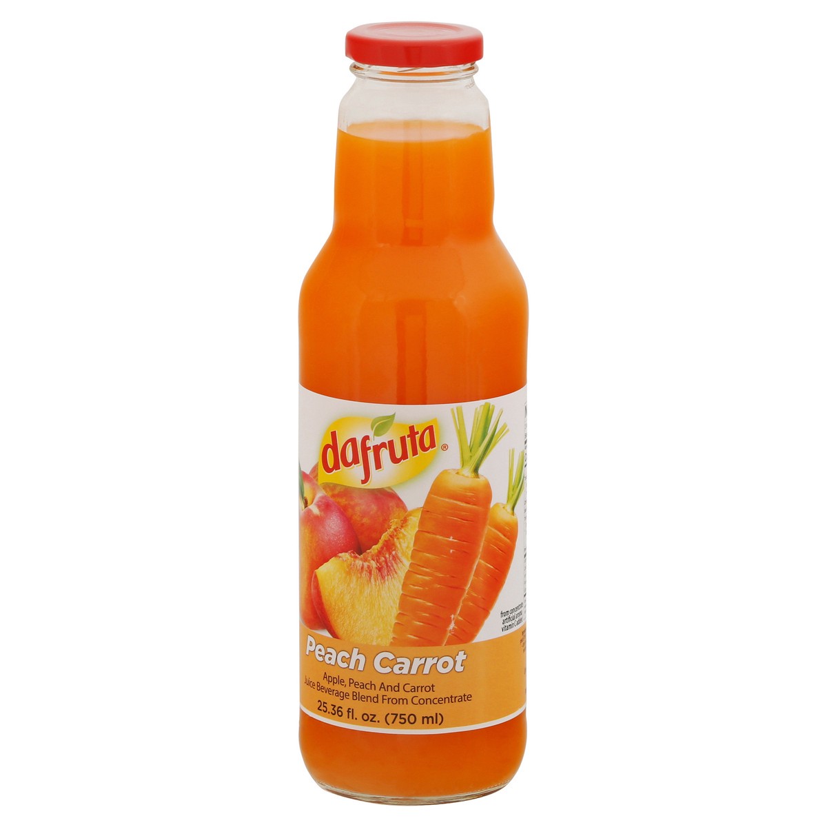 slide 2 of 11, Dafruta Peach Carrot Juice Beverage - 25.36 fl oz, 25.36 fl oz