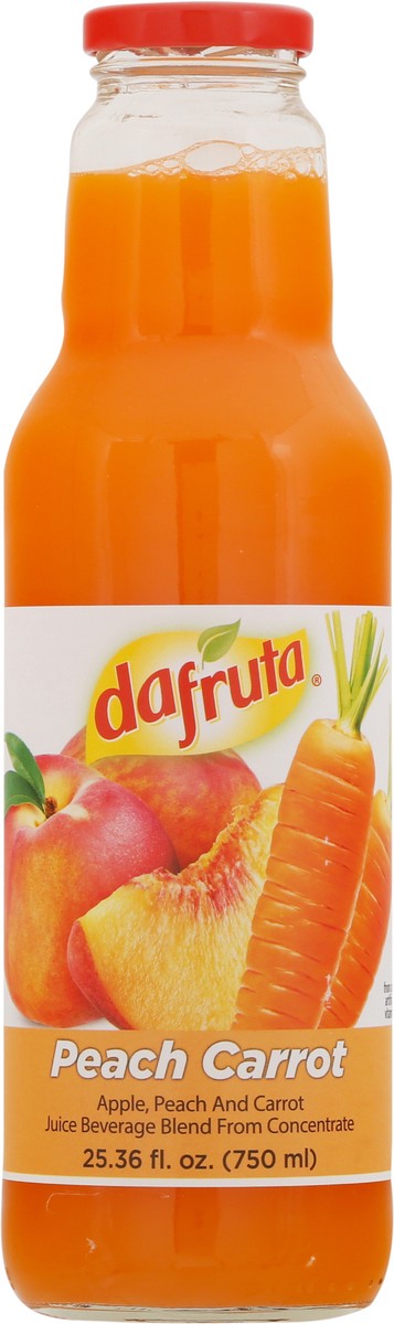 slide 10 of 11, Dafruta Peach Carrot Juice Beverage - 25.36 fl oz, 25.36 fl oz