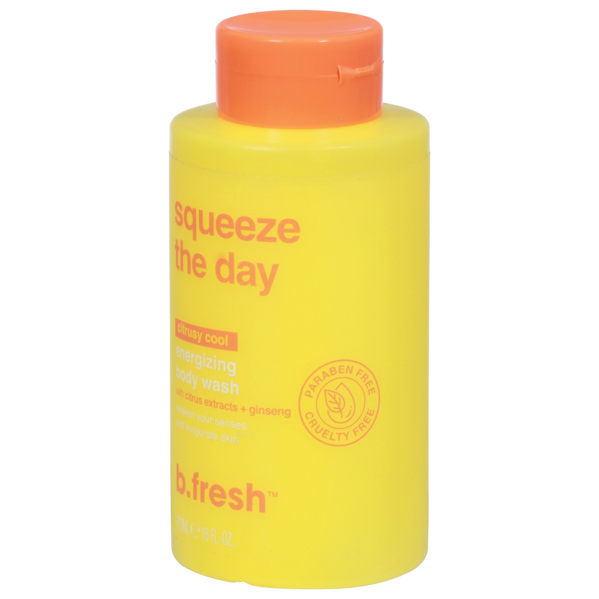 slide 3 of 9, b.fresh Energizing Citrusy Cool Body Wash with Citrus Extracts + Ginseng 16 fl oz, 1 ct