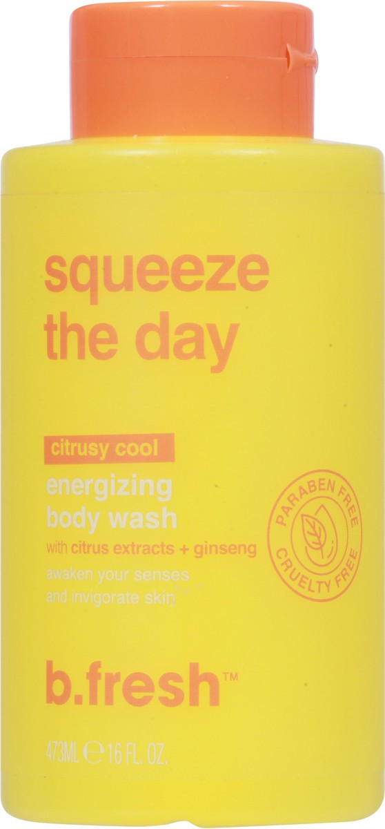 slide 2 of 9, b.fresh Energizing Citrusy Cool Body Wash with Citrus Extracts + Ginseng 16 fl oz, 1 ct