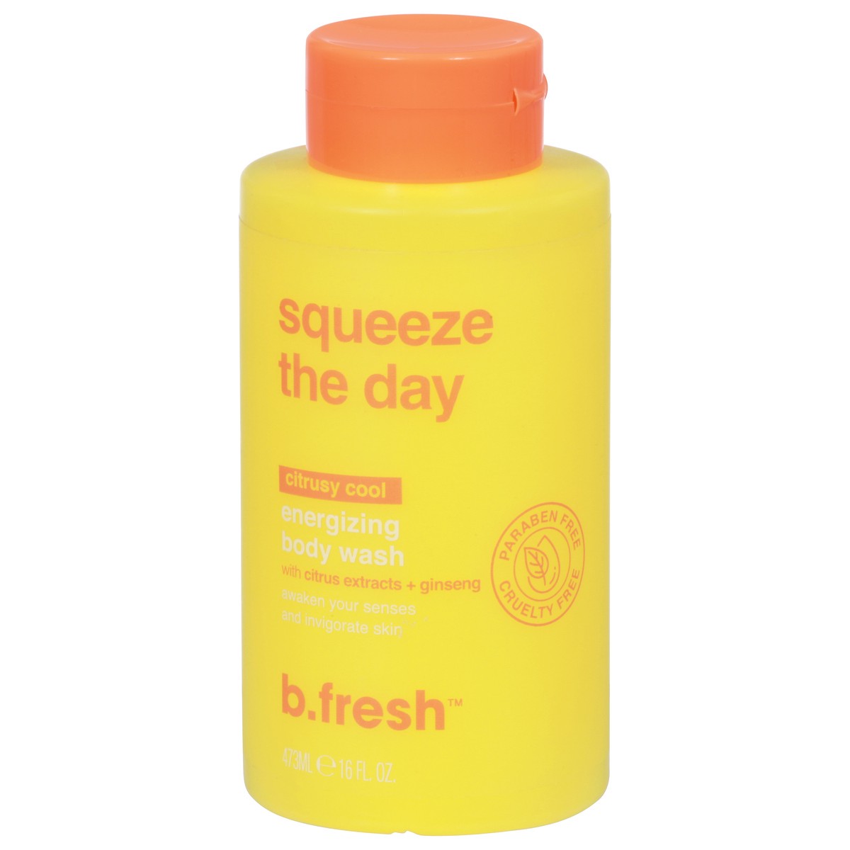 slide 1 of 9, b.fresh Energizing Citrusy Cool Body Wash with Citrus Extracts + Ginseng 16 fl oz, 1 ct