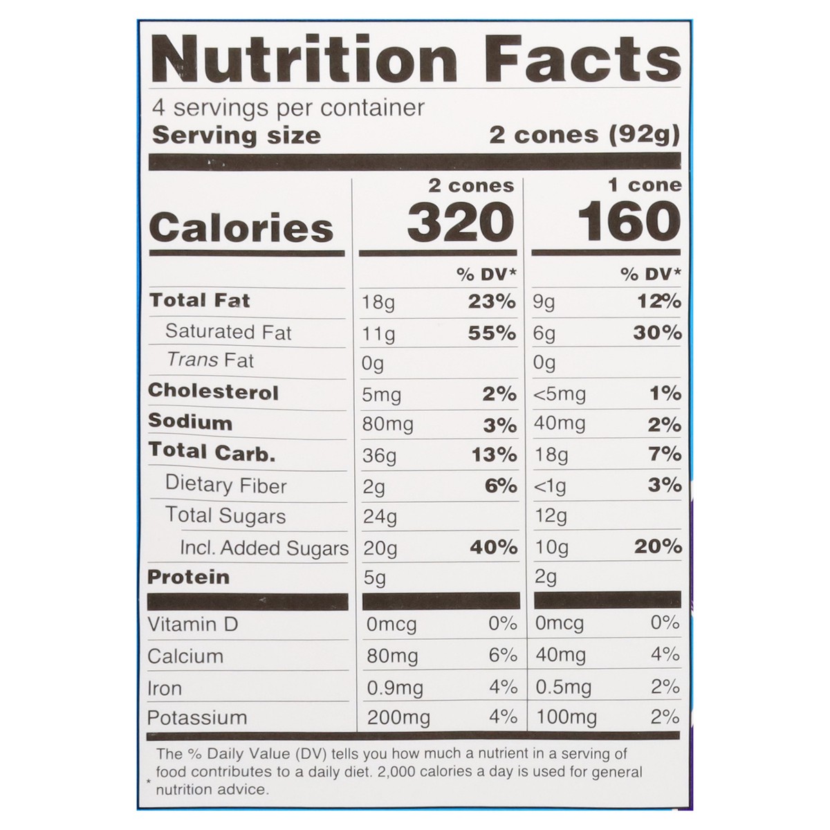 slide 9 of 14, Blue Bunny Mini Swirls Nutty Fudge Sundae Cones Frozen Dessert, 8 Pack, 8 ct