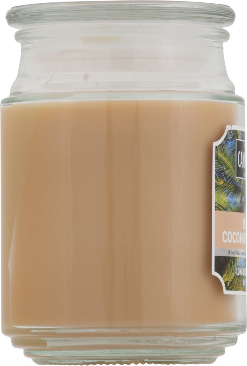 slide 3 of 11, Candle-Lite Island Coconut Mahogany Candle 18 oz, 18 oz