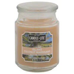 Candle-Lite Island Coconut Mahogany Candle 18 oz