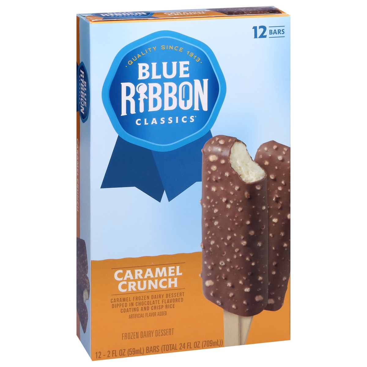 slide 6 of 9, Blue Ribbon Classics Caramel Crunch Frozen Treat Bar, 24 fl oz