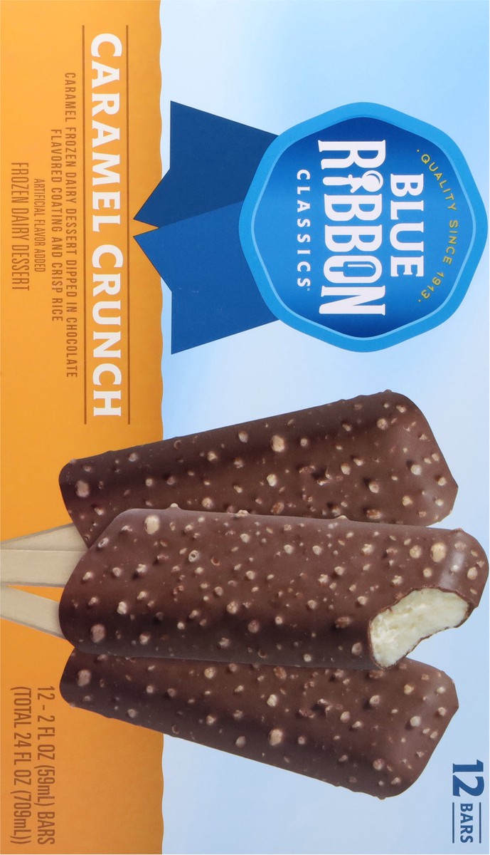 slide 7 of 9, Blue Ribbon Classics Caramel Crunch Frozen Treat Bar, 24 fl oz