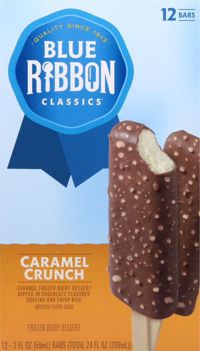 slide 5 of 9, Blue Ribbon Classics Caramel Crunch Frozen Treat Bar, 24 fl oz