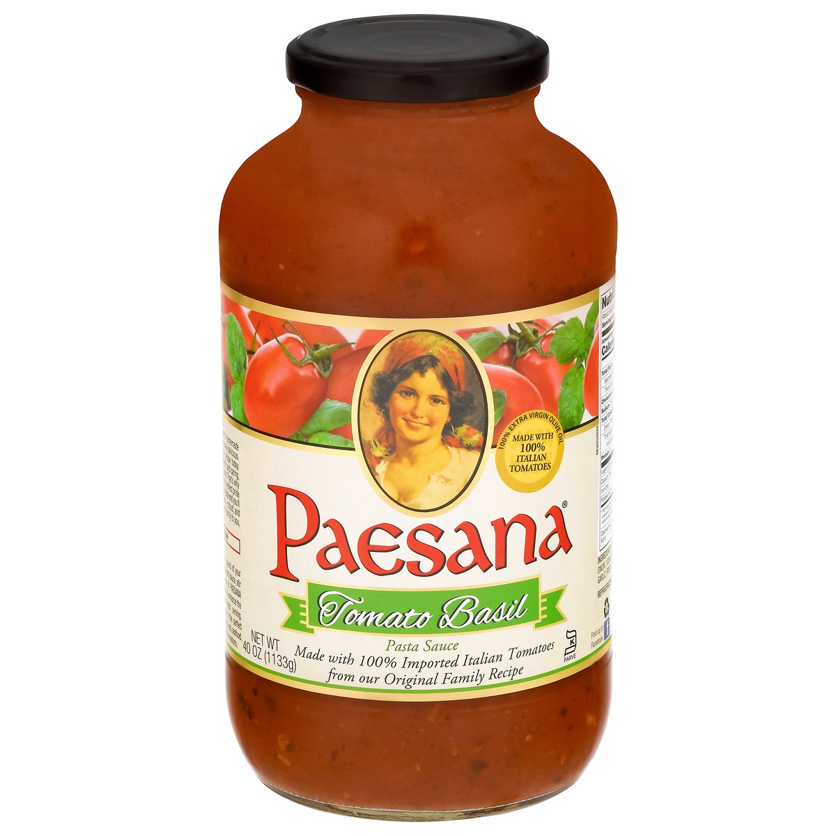 slide 1 of 1, Paesana Tomato Basil Sauce, 40 oz