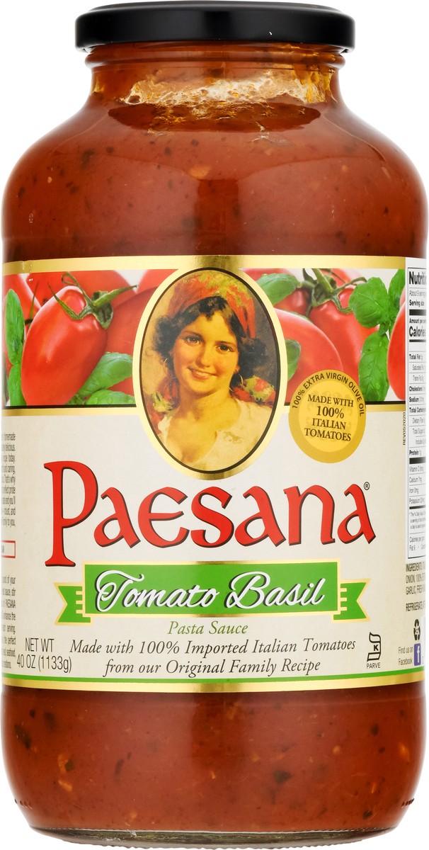 slide 1 of 14, Paesana Tomato Basil Pasta Sauce 40 oz, 40 oz