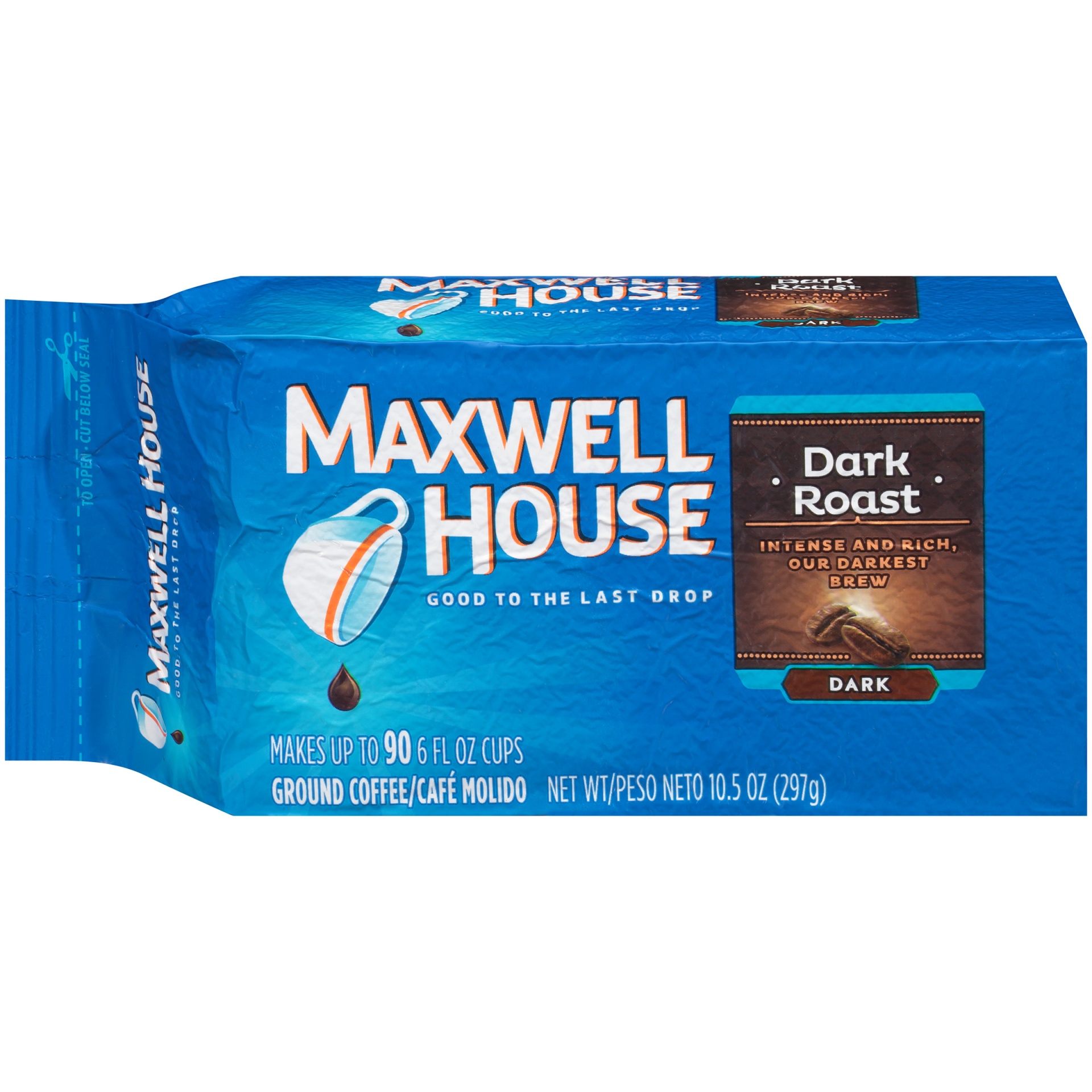 slide 1 of 2, Maxwell House Dark Roast Dark Ground Coffee, 10.5 oz