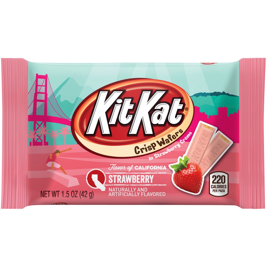 slide 1 of 1, KIT KAT Strawberry Creme Wafer Bar, 1.5 oz