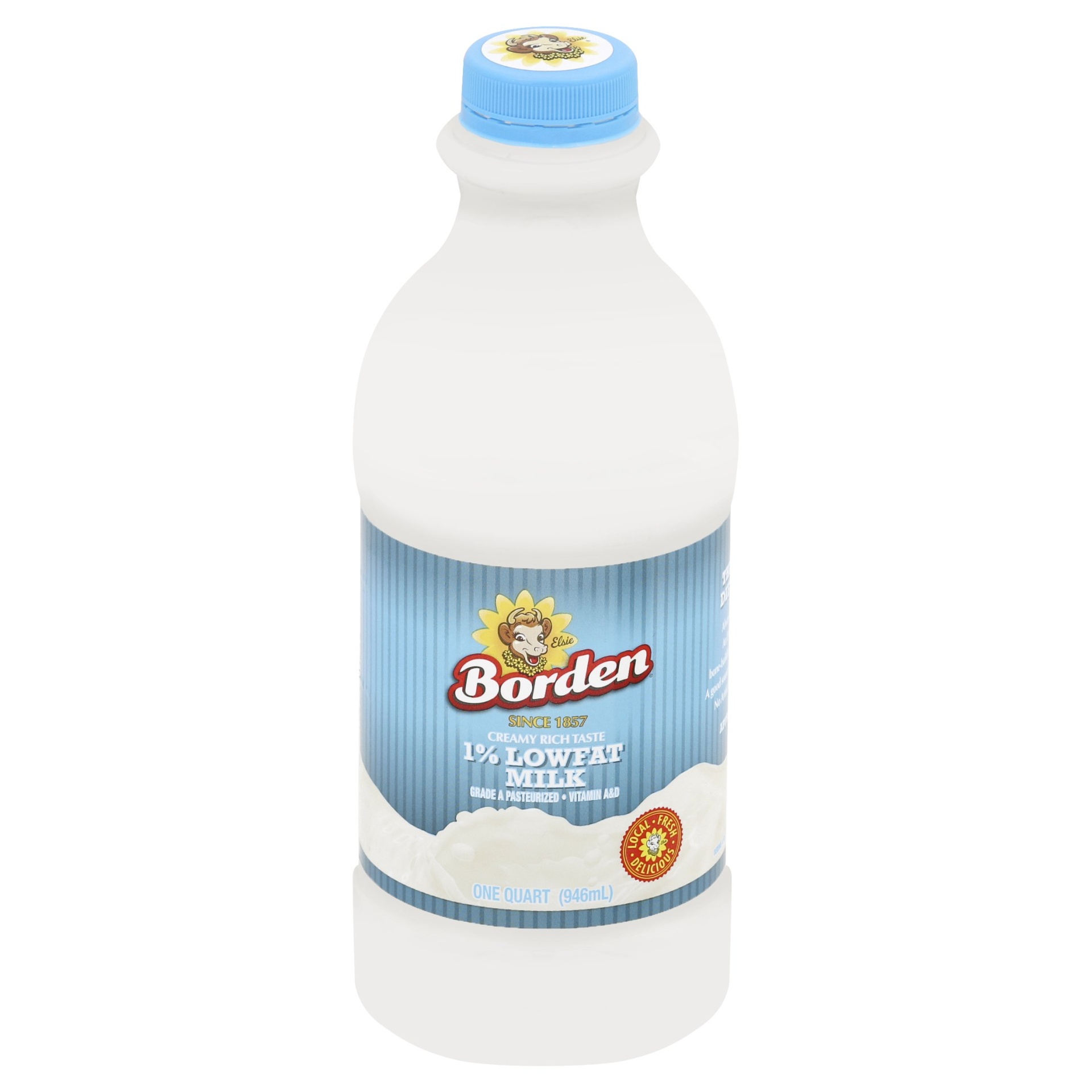 slide 1 of 3, Borden 1% Low Fat Milk, 32 fl oz