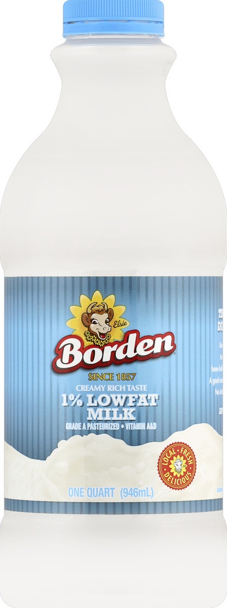 slide 1 of 1, Borden Milk 1 qt, 1 qt