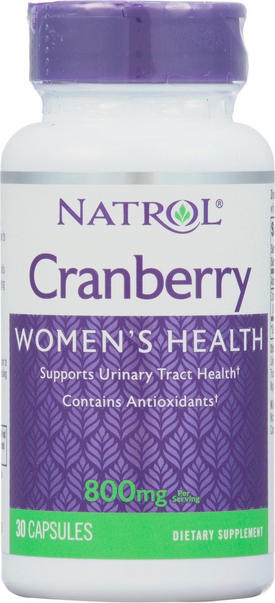 slide 10 of 14, Natrol, Cranberry Capsules, Dietary Supplement, Supports Urinary Tract Health, Contains Antioxidants, 430 mg, 30 Count, 1 ct