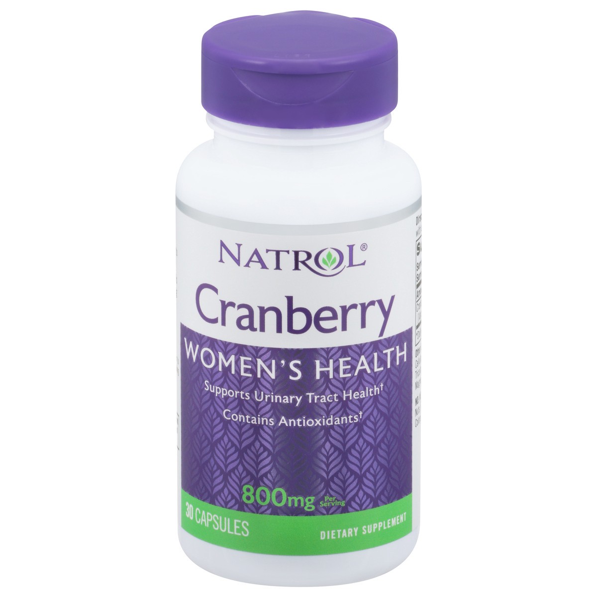 slide 8 of 14, Natrol, Cranberry Capsules, Dietary Supplement, Supports Urinary Tract Health, Contains Antioxidants, 430 mg, 30 Count, 1 ct