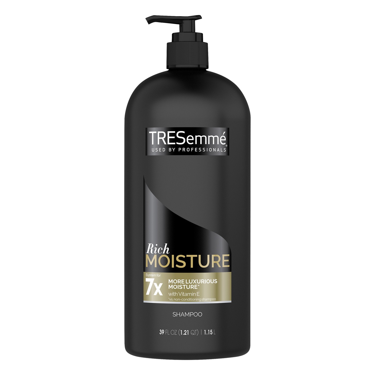 slide 1 of 1, TRESemmé Moisture Rich Pump Shampoo, 39 oz