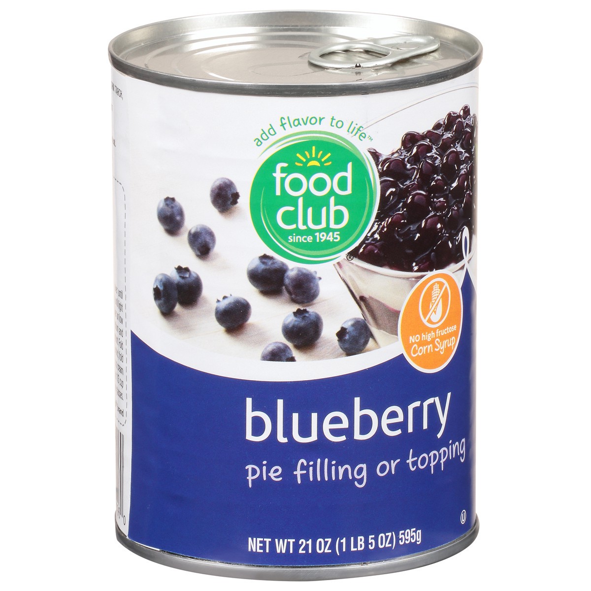 slide 4 of 11, Food Club Pie Filling Or Topping - Blueberry, 21 oz